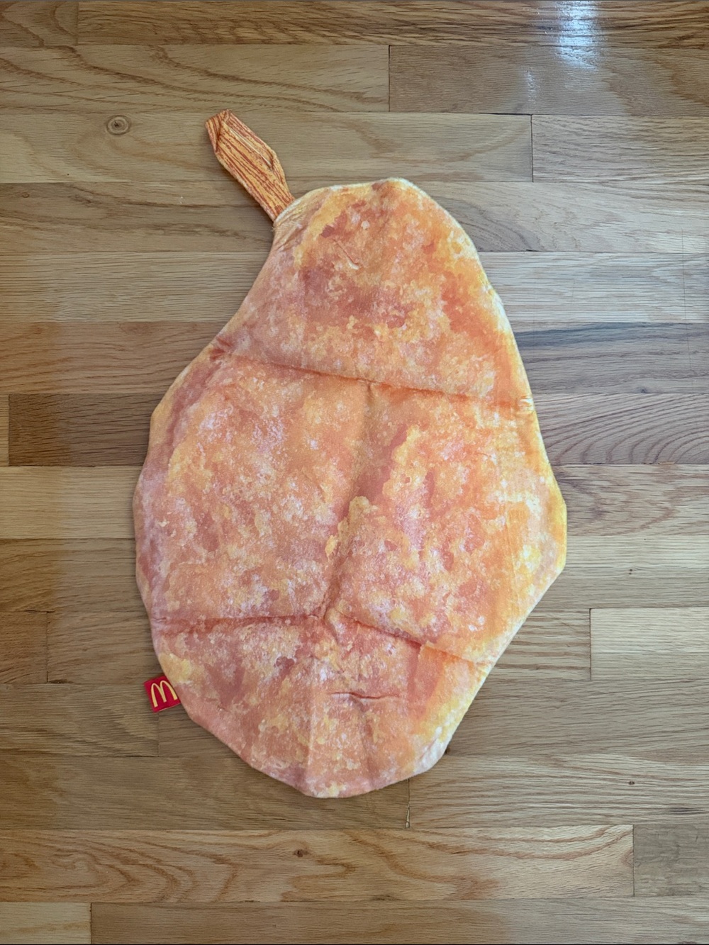 McDonald's Orange and Yellow Plush Nugget Shaped Stocking